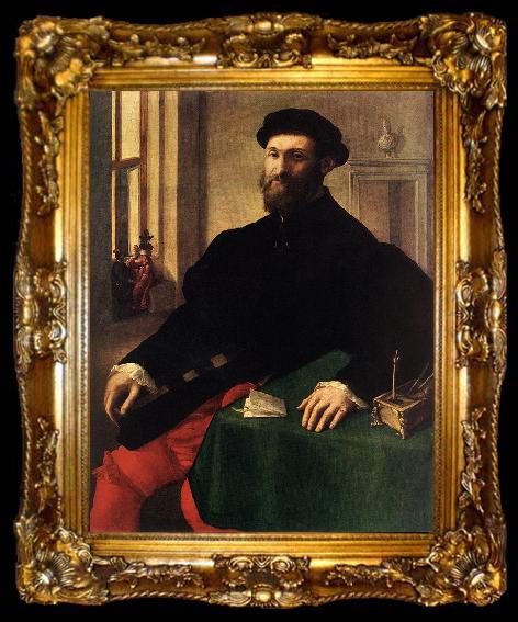 framed  CAMPI, Giulio Portrait of a Man  iey, ta009-2